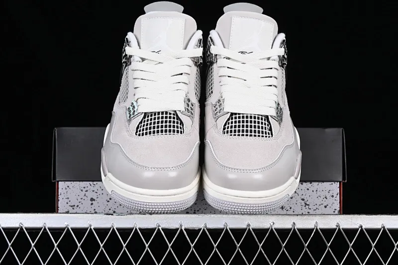 All categories Air Jordan Jordan series basketball shoes Air Jordan 4 Air Jordan 4 Retro "Frozen Moments" AJ4 Joe 4 electroplated silver AQ9129-001